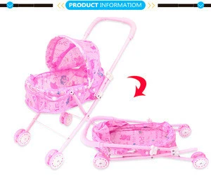 Amazon hotsale lovely baby iron doll stroller toy