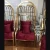 Import Amina Craft Luxury Custom Made Bird Cage Gold Chair And PU Leather Bridal Wedding Chair from China