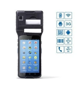 andrroid mobile pos printer with integrate printer, wifi, 3G, fingerprint, 1D/2D barcode scanner, uhf rfid reader