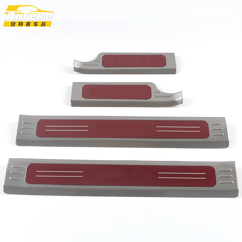 Anteke For 2021 Tank 300 Stainless Steel Door Sill Scuff Plate Tank 300 Trunk Door Welcome Plates Sill Scuff Cover Car Styling