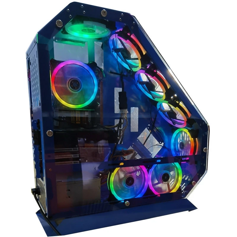 ATX Computer Gaming PC Case Full Tower  with RGB fans