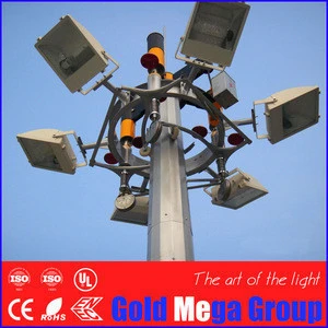 Auto lifting system 6 nos 400W LED 20m height LED high mast light