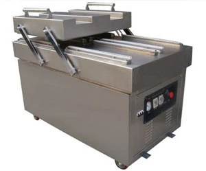 Automatic Double Chamber plastic bag sealer vacuum packing machine for Meat/ Fish/ Food/Nuts Vacuum sealer Machine CE Cert.