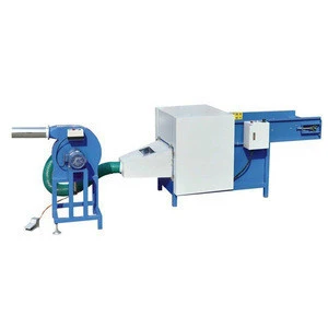 Automatic polyester fiber opening carding machine and pillow stuffing machine