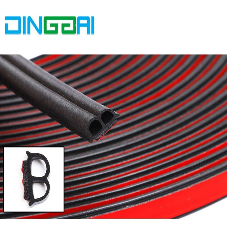 B shape automotive car sealing strips   for universal car EPDM rubber sponge