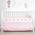 Import Baby cribs cartoon pink rabbit theme 100% polyester baby girl comforter  soft new born baby bedding set from China