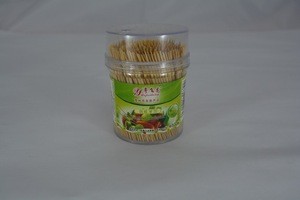 Bamboo toothpick in bottle