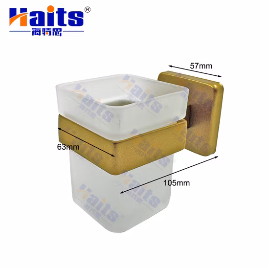 Bathroom Accessories Square Wall - Mounted Fixture Cold-Rolled Steel Toothbrush Holder