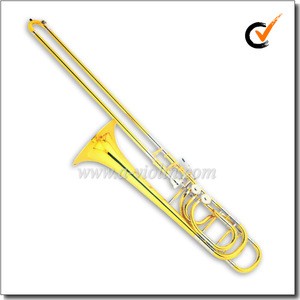 Bb/F/G/D/Eb Gold Lacquer Brass Instrument Trombone With Soft Bag (TB9203G)