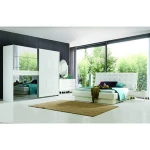 Berrak Walnut White Ekru Bedroom Furniture Set High Quality