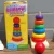 best business ideas preschool school kids colorful products pine wood Rainbow Tower montessori math set educational toys wooden