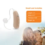 Best Mini Size Rechargeable Digital Open Fit BTE Hearing Aid with High Quality