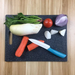 Best selling home Kitchen marbling chopping board Plastic marble Cutting Board BPA FREE Easy-Grip Handles with Non-slip feet