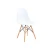 Import Best selling quality living room furniture white plastic space saving dining table set 6 chairs from China
