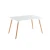 Import Best selling quality living room furniture white plastic space saving dining table set 6 chairs from China