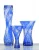 Import best selling stock Cobalt blue Bohemian Czech crystal glass vase from China