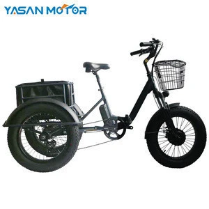 BestFolding Electric Tricycle with 250W 350W 500W 750W BAFANG Hub Motor 36V 48V three wheel electric bicycle E tricycle