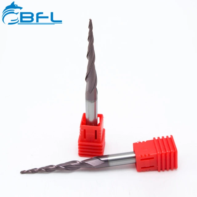 BFL CNC Carbide Conical Taper Ball Nose End Mill Woodworking Tools Cutter