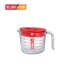 Big volume high borosilicate glass measuring tool/ glass mixing bowl with cover