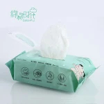 Biodegradable bamboo fiber baby wet wipes