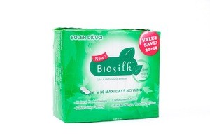 Biosilk Maxi Dayuse No Wing Herbal Sanitary Napkin