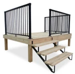 Black steel 3 Step Stair Stringer