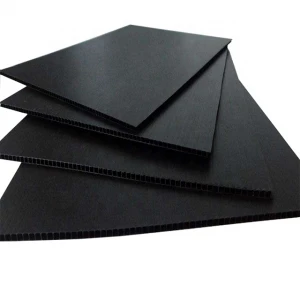 black twin wall plastic sheet polypropylene sheet 4x8