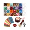 Box 600 piece combination set seal wax seal  letter wax seal wine bottle sealing wax stamp kit