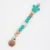 Import BPA Free Silicone Beads Handmade Natural Wood Dummy Chain Teething Toy Dummy Clips Pacifier Clip from China