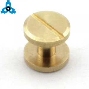 Brass Chicago Binding Rivets Male And Female Screw For Leather OEM Stock Support