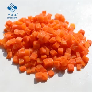 BRC Certified IQF frozen diced carrots