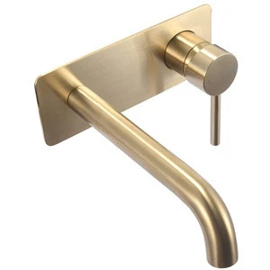 BS012 Golden Faucet Brass Single Handle Gold Bathroom Faucets Bathroom Basin Mixer Tap