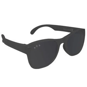 Bueller Black Flexible Polarized Adult Sunglasses (size L/XL) with Black Polarized Lenses