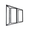 Burglar Proof Design Aluminum Bi-Folding Windows Iron Folding Windows With Newspaper Slot