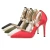 Import BUSY GIRL ML8023 Womens pointed toe thin heel high heel pump dress shoes with pearl metal snkle strap from China
