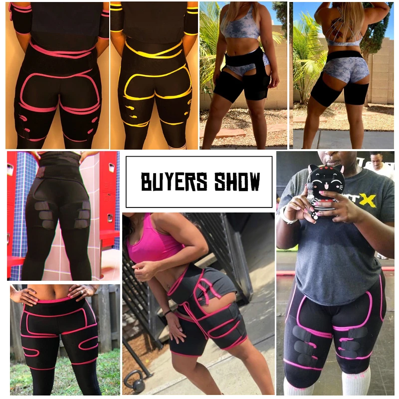 Butt Lifter Thigh Eraser Weight Loss Shapewear Waist Trainer Women Slimming Belts Leg Arm Shaper Neoprene Waist Belt