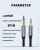 Import Cantell 3.5mm jack to 6.35mm jack male to male adapter stereo audio cable computer amplifier mixer cable from China