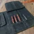 canvas and leather knife roll,cheif knife roll up ,tool bag manufacture