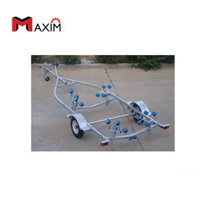 car towing Galvanized Steel Boat Trailer for Heavy Boat