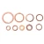 Import Car washer Box of 280 Motorcycle Bike Car Brake Line Bolt Copper Crush Washers Round copper flat washer from China