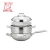 Import cast handle sanding stainlessless steel wok triply steel steamer pot double boiler from China
