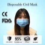 CE FDA Approved Disposable Civil face protection
