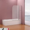CE two panel curved bath screen CVP010