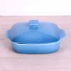Ceramic colorful Square casserole with lid and Stoneware casserole, mini, med, big three sizes available