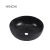 Import ceramic decorated marble basin black vessel bathroom sink from China