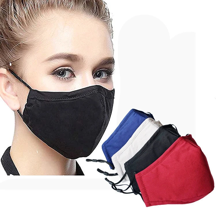 Cheap and high quality Face Cover Black Cotton face-mask Reusable for Cycling Camping Travel for Kids Teens Men Women