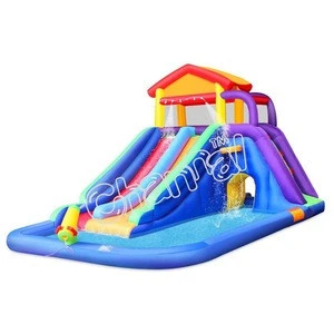 Cheap Inflatable Kids Water Slide Pool Water Slide For Toddler Bouncy Splash Park Yard Fun