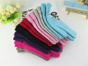 Cheap Kid Glove warm knitted Magic gloves  Solid Mittens for student 15 colors  Children  Gloves