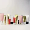 Cheap price make your own logo empty lipgloss tube private labels clear soft plastic squeeze cosmetic packaging tubing