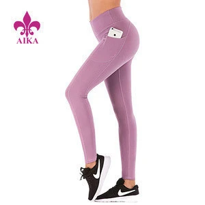 Cheap Wholesale Custom High Waist Compression Slim Fitness Women Yoga Pants Leggings